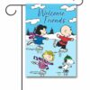 PNT3545 Peanuts Gang Ice Skating Winter Garden Flag