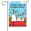 PNT3674 Peanuts Snoopy Fall Garden Flag