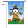 PNT3677 Peanuts Snoopy Scarecrow Fall Garden Flag