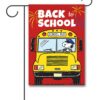 PNT3688 Peanuts Bus Driver Snoopy Back to School Garden Flag