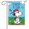 PNT3689 Peanuts Snoopy Back to School Garden Flag