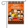 PNT3716 Peanuts Friends Thanksgiving Garden Flag