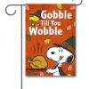 PNT3718 Peanuts Pilgrim Snoopy Thanksgiving Garden Flag