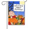 PNT3809 Peanuts Linus the Great Pumpkin Halloween Garden Flag