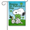 PNT3894 Peanuts Snoopy St. Patricks Day Garden Flag