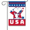 PNT3936 Peanuts Snoopy Muscles Patriotic USA Garden Flag