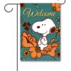 PNT4131 Peanuts Snoopy Fall Garden Flag