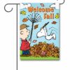 PNT4132 Peanuts Charlie Brown and Snoopy Fall Garden Flag