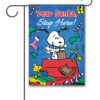 PNT4136 Peanuts Snoopy Presents Christmas Garden Flag