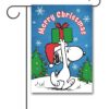 PNT4137 Peanuts Snoopy Present Christmas Garden Flag