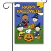 PNT4368 Halloween Snoopy and Peanuts Gang Garden Flag