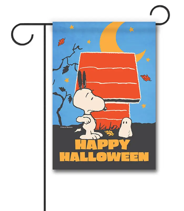 PNT4369 Peanuts Snoopy Halloween Garden Flag