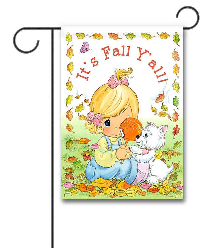 PRM4127 Precious Moments Fall Garden Flag