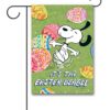 PTS3284 Peanuts Easter Beagle Snoopy Easter Garden Flag