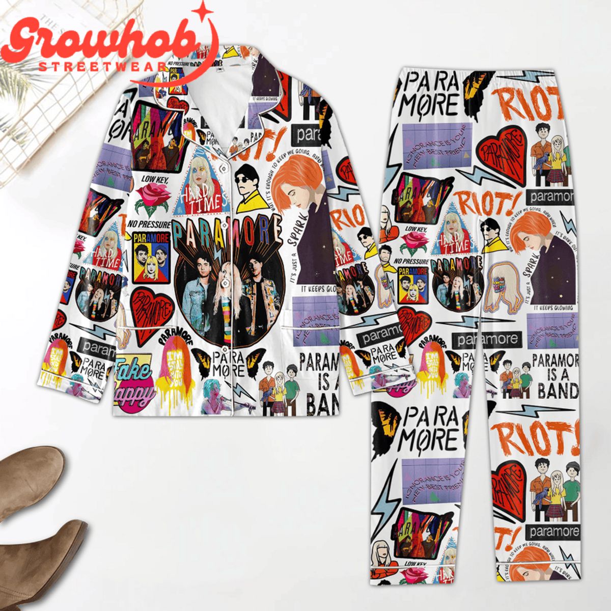 Paramore Rock Band Valentine Fan Polyester Pajamas Set 195950 0