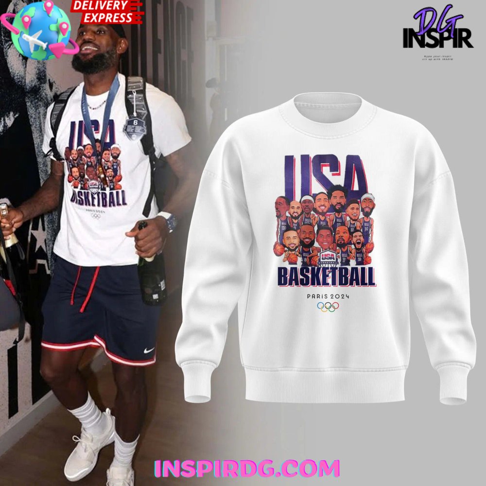 Paris 2024 USA Basketball Special Edition Sweatshirt 1