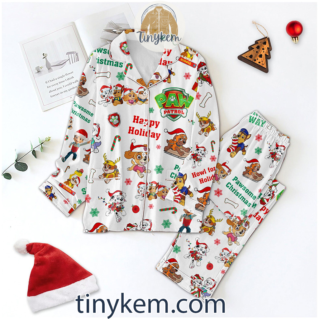 Paw Patrol Christmas Snow Pajamas Set2B1 RY7hW