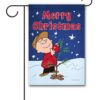 Peanuts Charlie Brown Christmas Tree Garden Flag