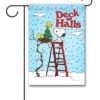 Peanuts Christmas Tree Woodstock and Snoopy Garden Flag