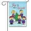 Peanuts Joy to the World Singing Christmas Garden Flag