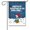 Peanuts Lucy Singing in the Snow Christmas Garden Flag