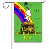 Peanuts Pot of Gold Snoopy St. Patricks Day Garden Flag