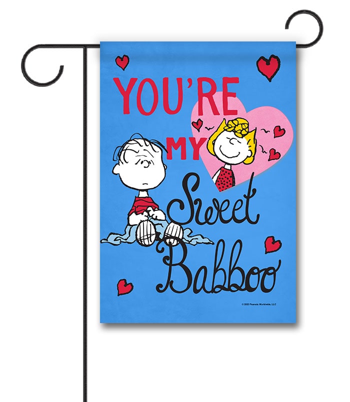 Peanuts Your Sweet Babboo Love Garden Flag