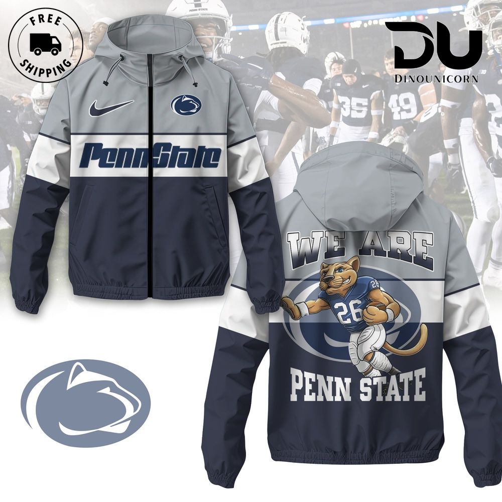 Penn State Nittany Lions Football NCAA Windbreaker Jacket 1