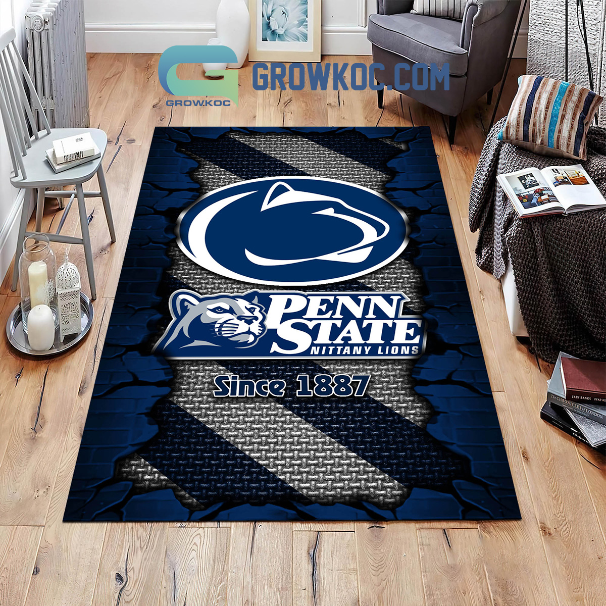 Penn State Nittany Lions Football Team Living Room Rug2B1 Kk9nJ