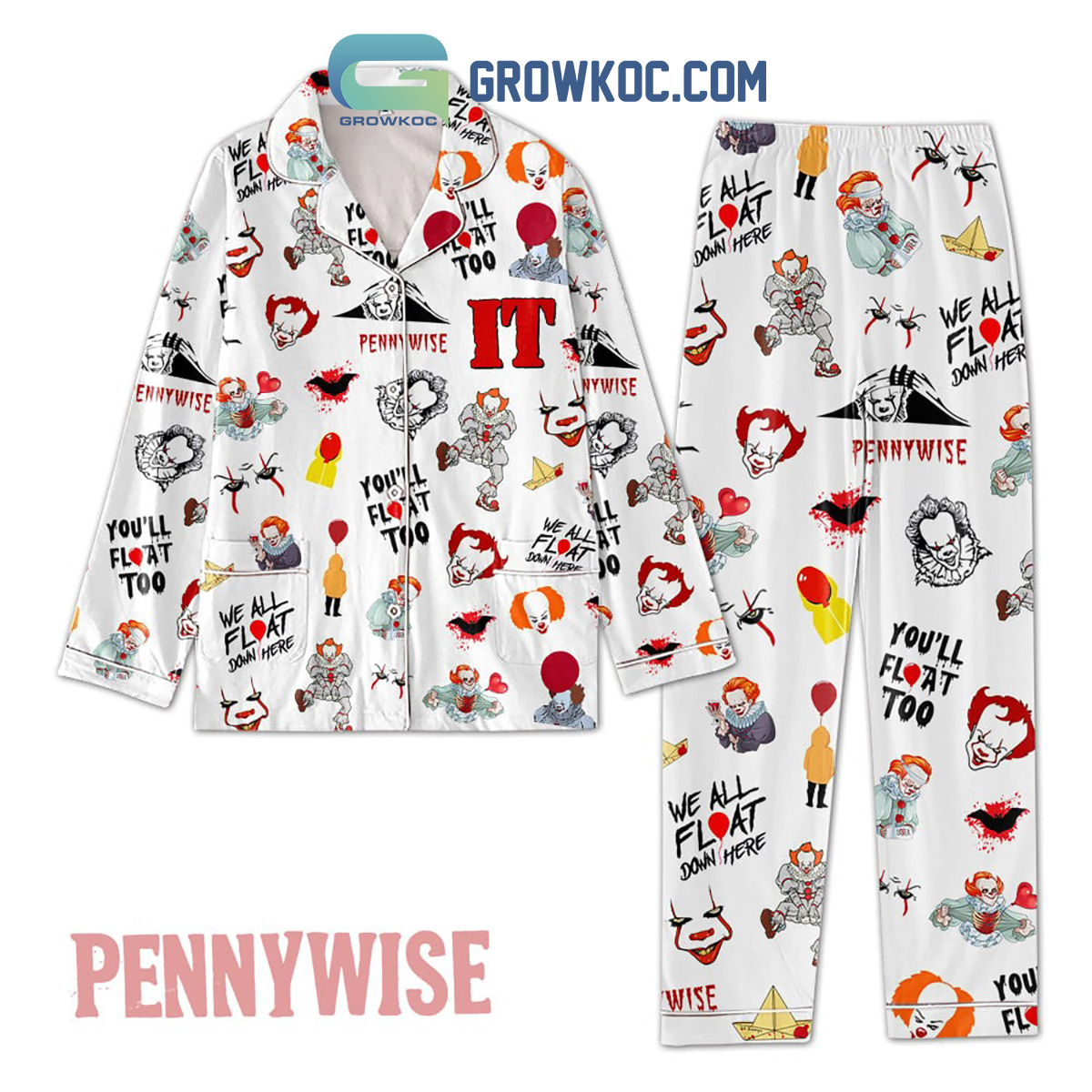 Pennywise Youll Float Too Pajamas Set2B1 EykzK