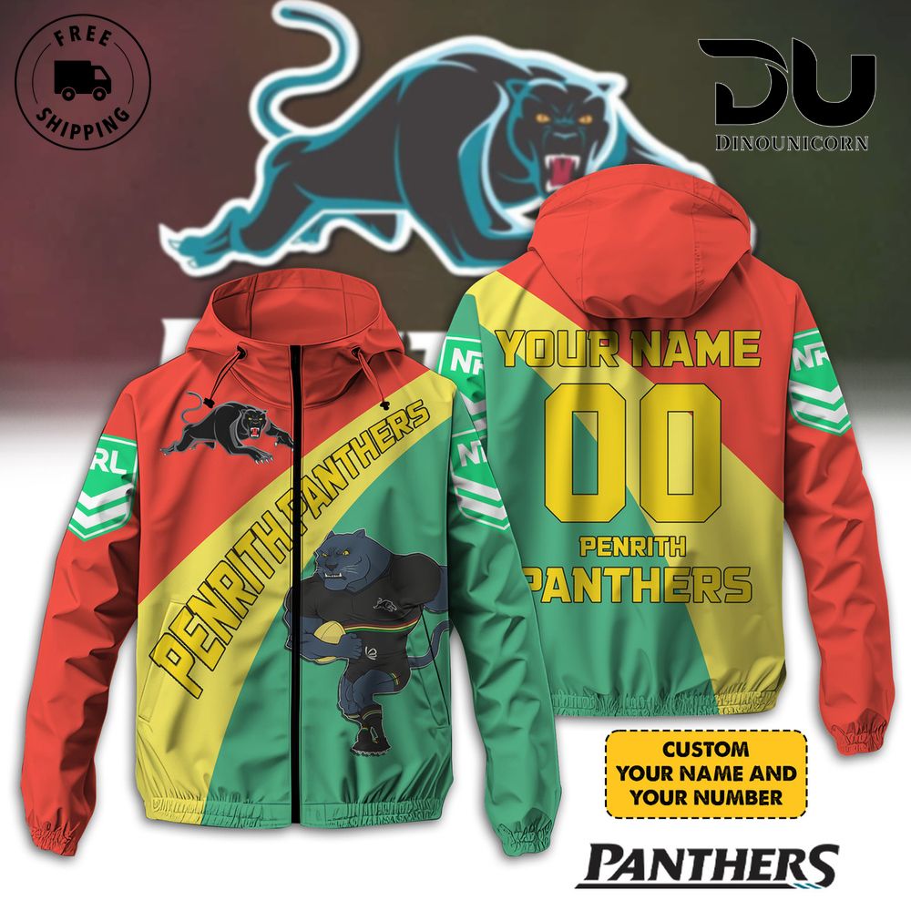 Penrith Panthers Football Club Windbreaker Outdoor Jacket 1