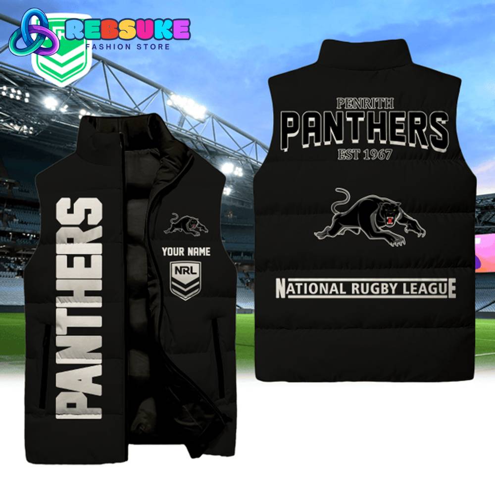 Penrith Panthers NRL Sleeveless Puffer Down Vest 1