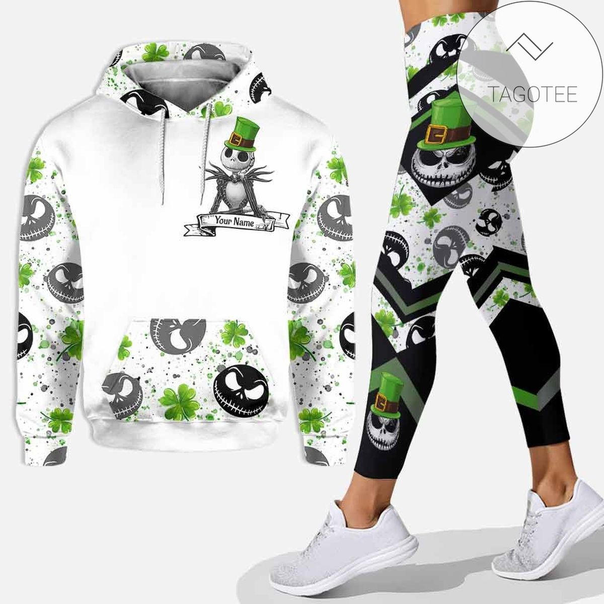 Personalized Ghost Happy St. Patricks Day Hoodie And Leggings