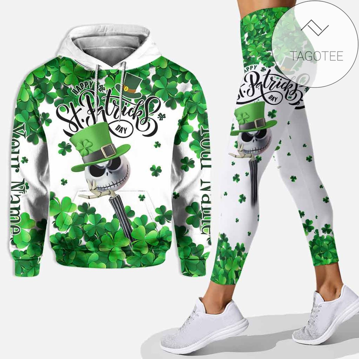 Personalized Happy St. Patricks Day Hoodie And Leggings