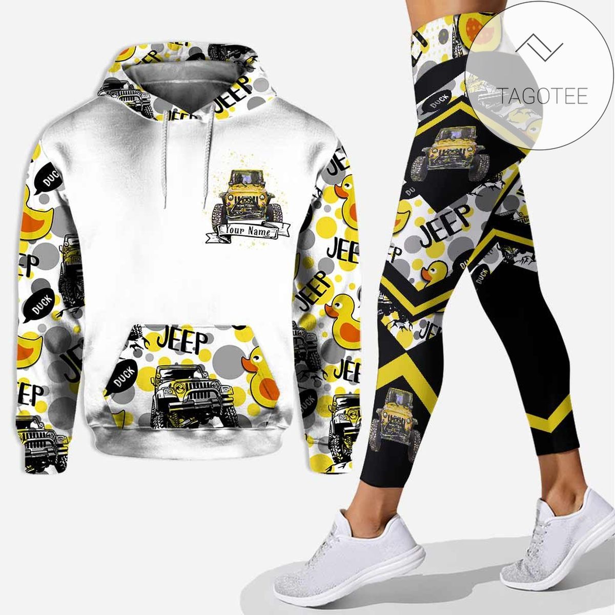 Personalized Jeep Duck The Best Things In Life Mess Up Your Hair All Over Print 3D Hoodie Leggings