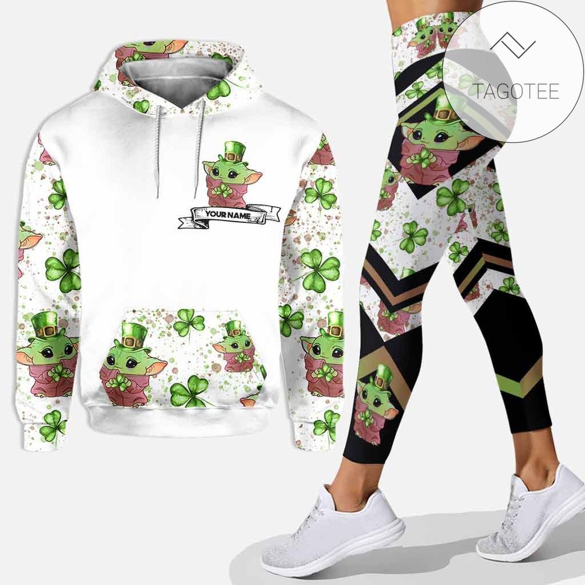 Personalized Yoda May The Luck Be With You All Over Print 3D Hoodie And Leggings