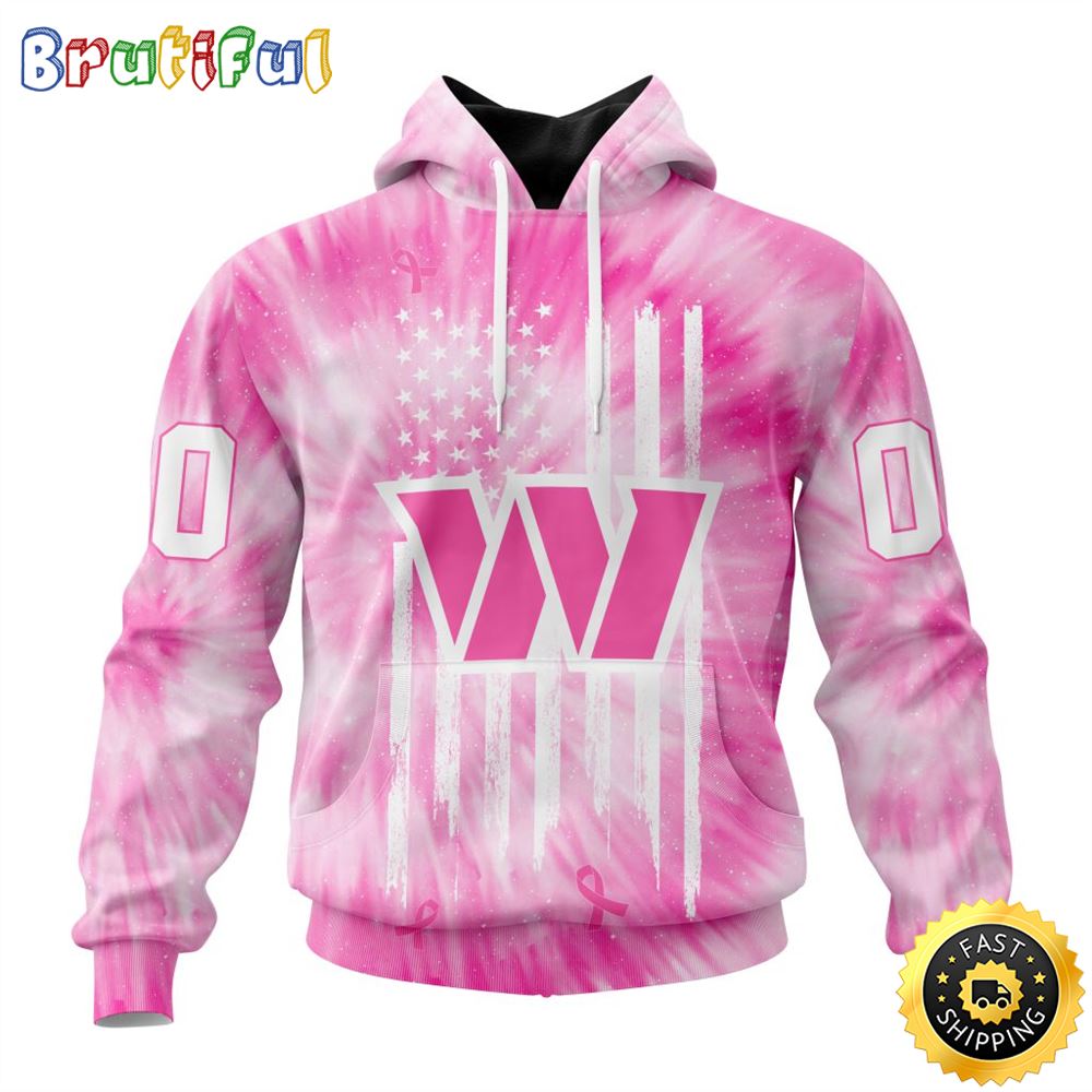 Personalized NFL Washington Commanders All Over Print 3D Hoodie Special Pink Tie Dye Unisex Hoodie 1 ycrevi