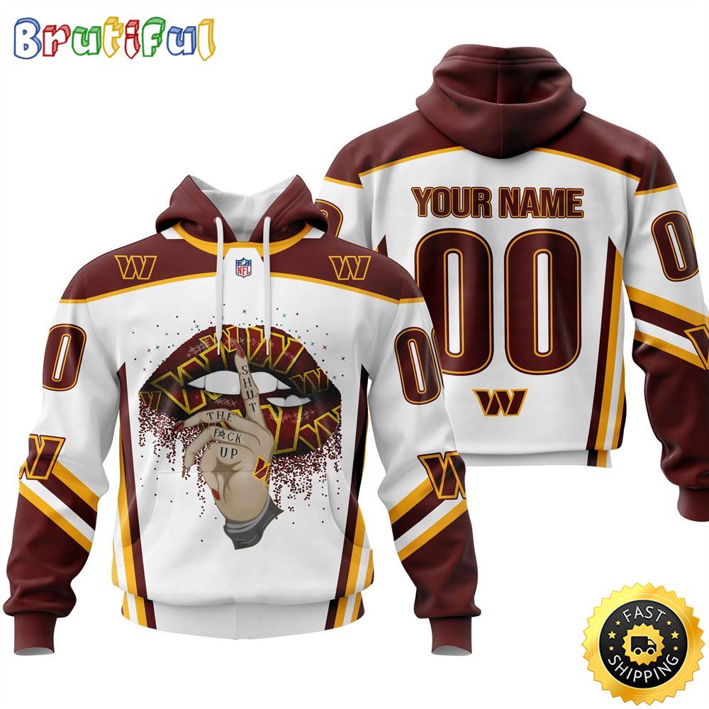 Personalized Washington Commanders All Over Print 3D Hoodie Please Control A Mouth Unisex Hoodie 1 dsymjc