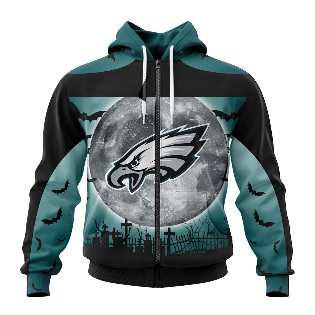 Philadelphia Eagles Hoodie 3D Halloween Custom Name Number Gifts for Fans 0