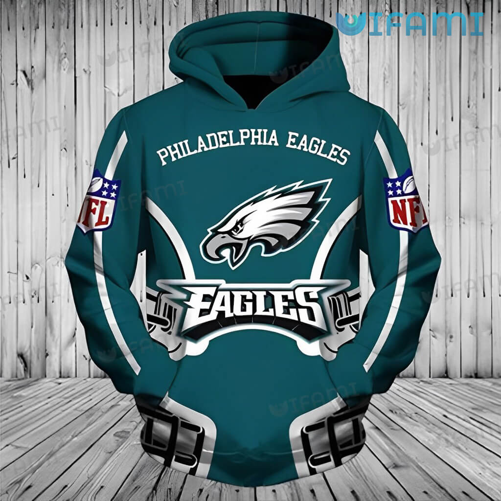 Philadelphia Eagles Hoodie 3D Logo Philadelphia Eagles Gift 0