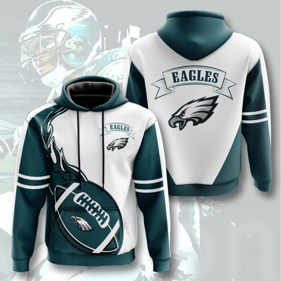 Philadelphia Eagles Hoodie Flame Balls Graphic Gift for Fans 0