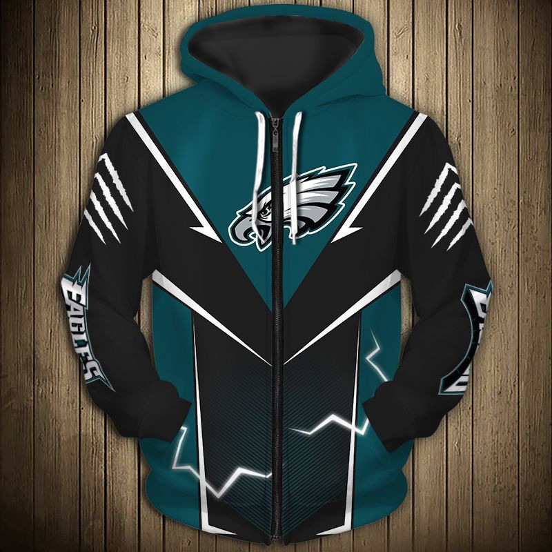 Philadelphia Eagles Hoodie Lightning Graphic Gifts for Fans 0