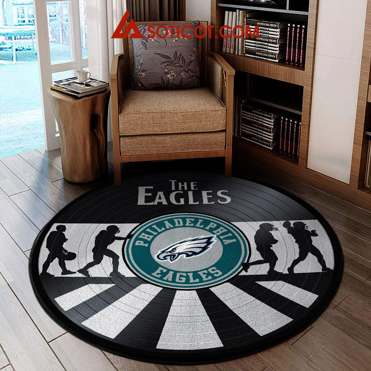 Philadelphia Eagles New Style Sports Round Rug Carpet Livingroom Mat2B1 R27Nk