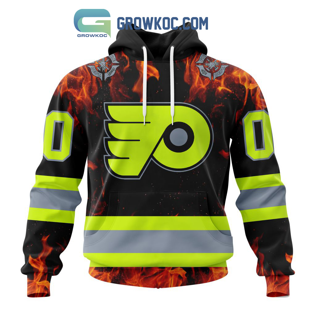 Philadelphia Flyers Honoring Firefighters Hoodie Shirts2B1 qrNU9