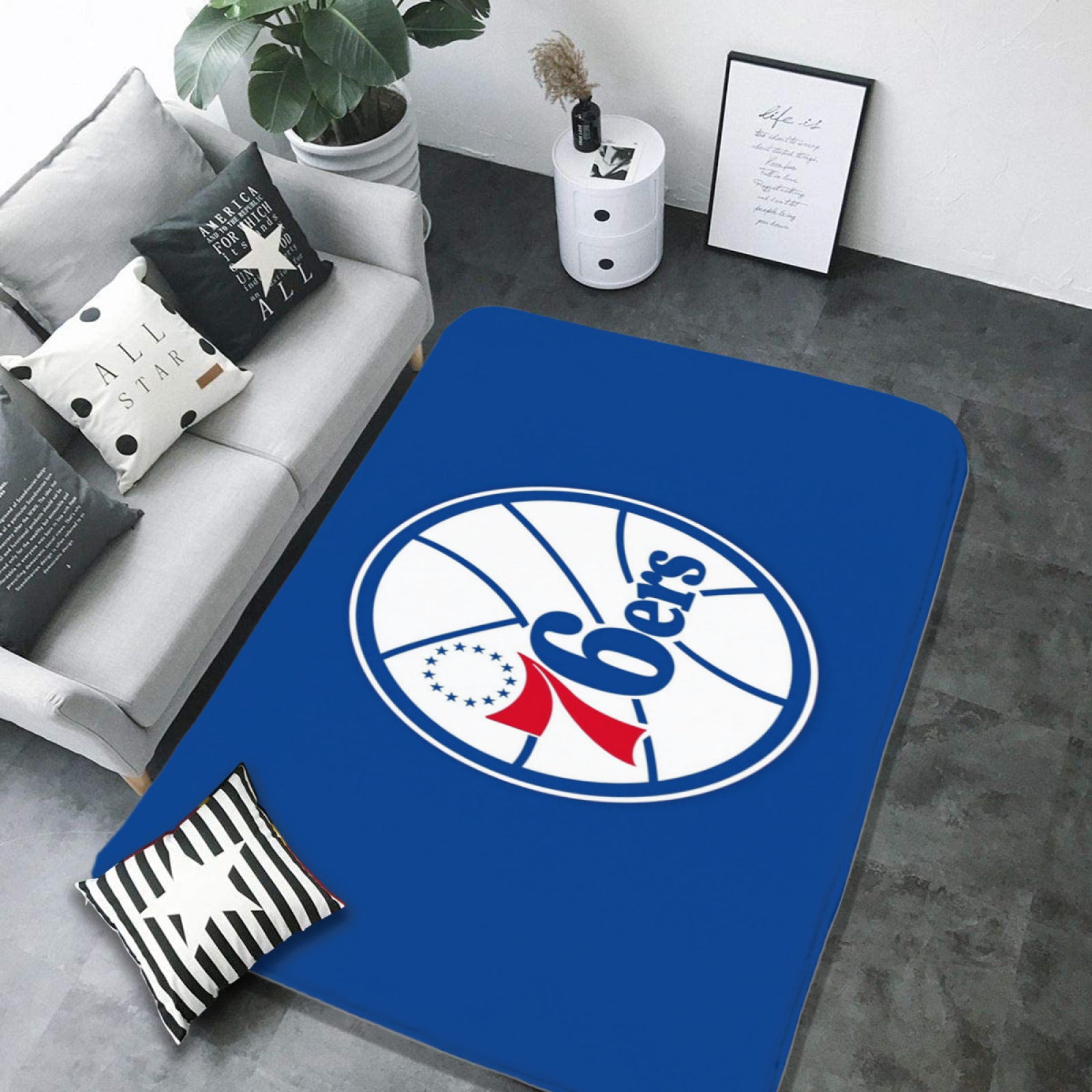 Philadelphia Basketball 76ers Carpet Living Room Bedroom Mats Kitchen Bathroom Rug 2 7d8415ed 7d43 4187 9354 c2adb38219c3