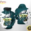 Philadelphia Eagles Baby Yoda Designs For Men Women 3d Hoodie All Over Printed lzw0or