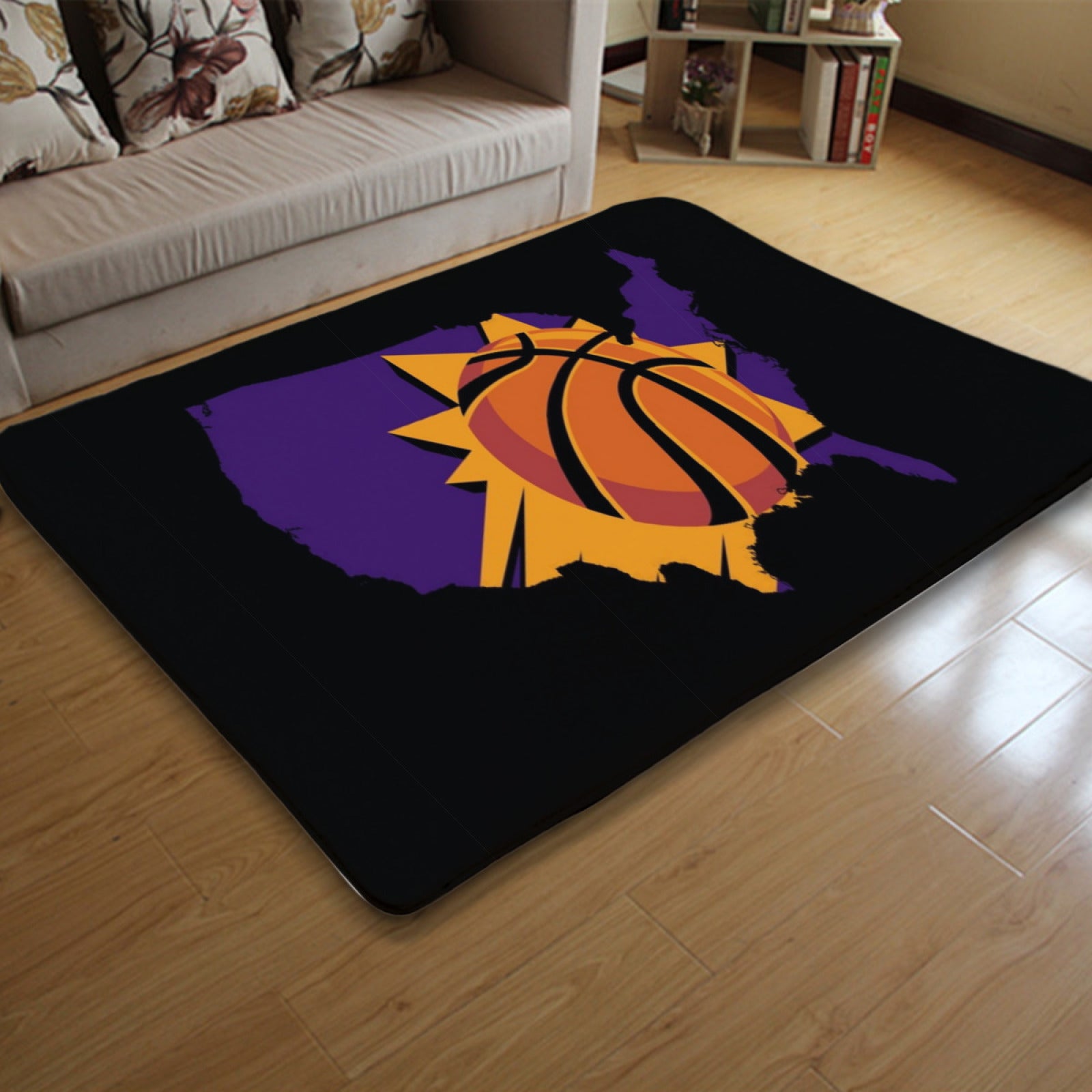 PhoenixBasketballSunsCarpetLivingRoomBedroomMatsKitchenBathroomRug 3