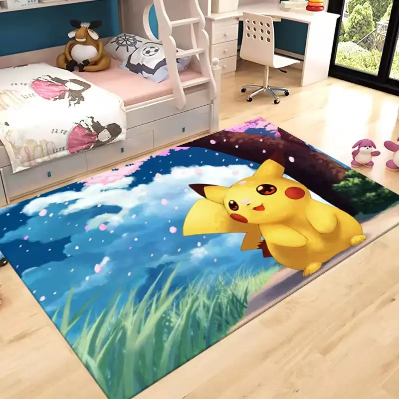 PikachuCarpetLivingRoomBedroomSofaMatDoorMatKitchenBathroomMats 3