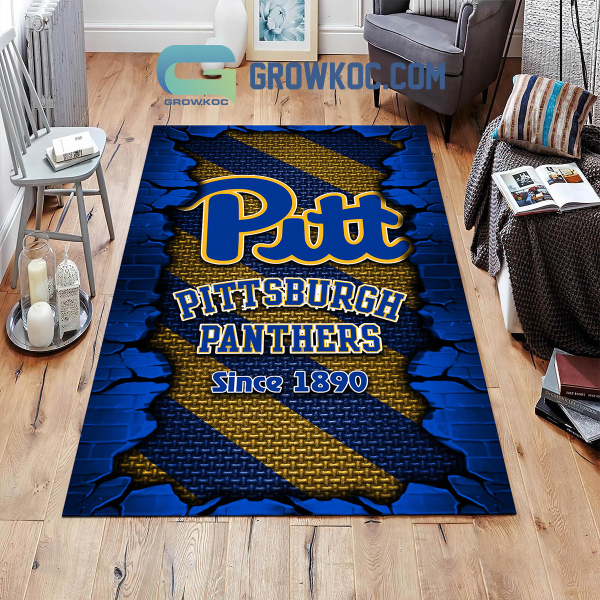 Pittsburgh Panthers Football Team Living Room Rug2B1 DoSsV