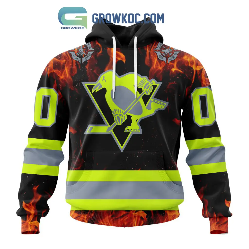 Pittsburgh Penguins Honoring Firefighters Hoodie Shirts2B1 swQ2C